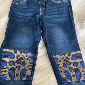 Girls Blinged Denim Skinny Jeans